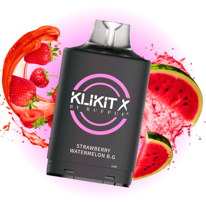 RufPuf Klikit X 35K Turbo Pod-Strawberry Watermelon B.G Steinbach Vape SuperStore and Bong Shop Manitoba Canada