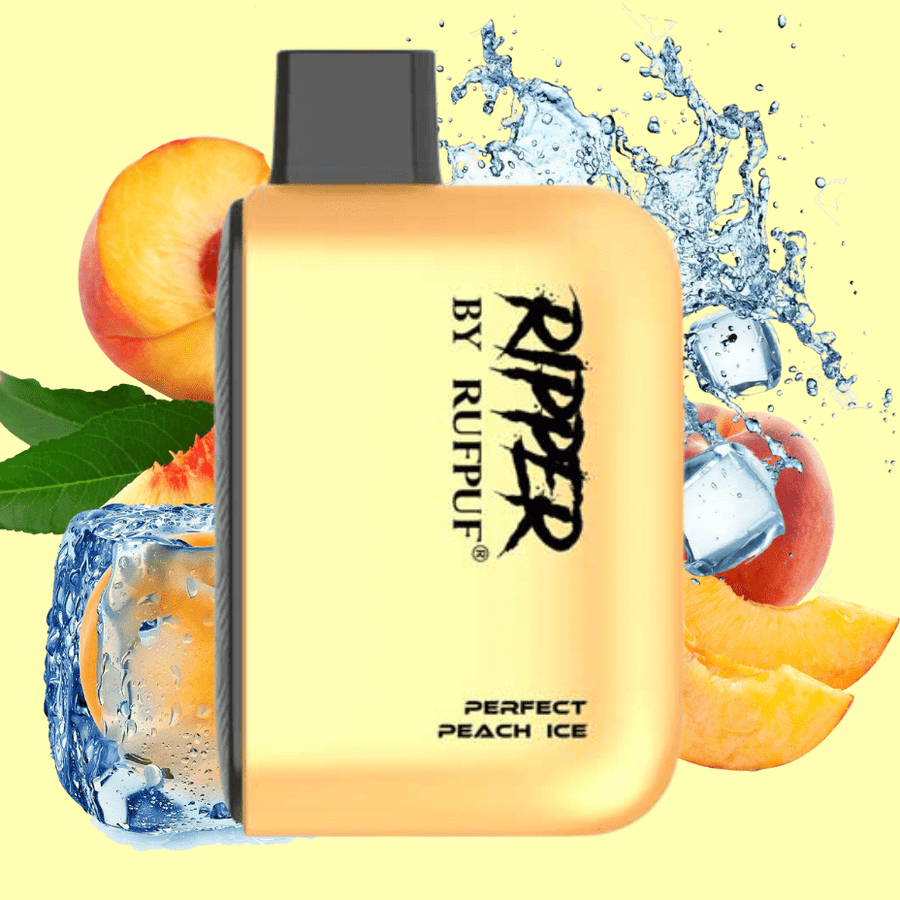 RufPuf Ripper 6000 Disposable Vape-Perfect Peach Ice 20mg Steinbach Vape SuperStore and Bong Shop Manitoba Canada