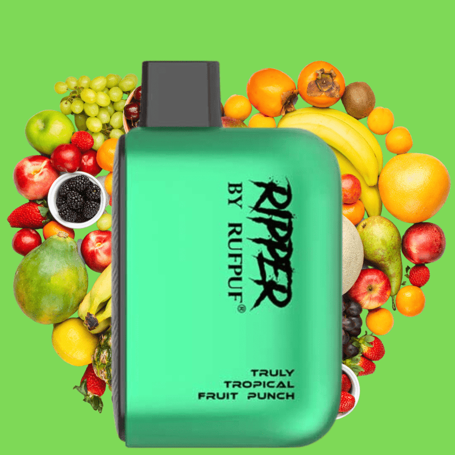 RufPuf Ripper 6000 Disposable Vape-Truly Tropical Fruit Punch 20mg/mL / 6000 Steinbach Vape SuperStore and Bong Shop Manitoba Canada
