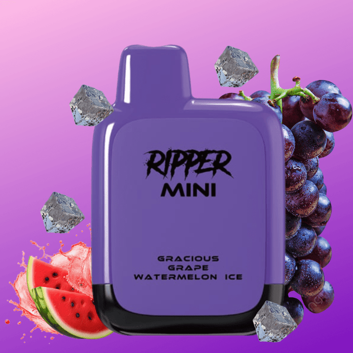 Rufpuf Ripper Mini Disposable Vape-1100 1000 puffs / Grape Watermelon Ice Steinbach Vape SuperStore and Bong Shop Manitoba Canada