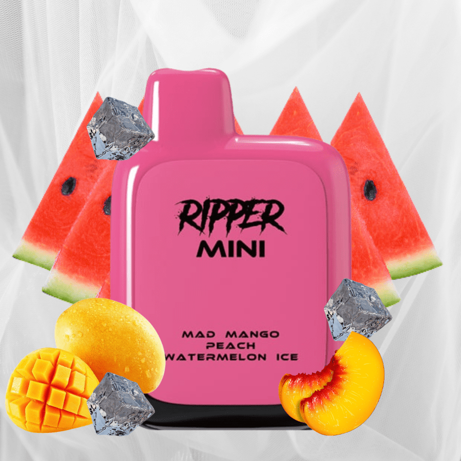 Rufpuf Ripper Mini Disposable Vape-1100 1000 puffs / Mad Mango Peach Watermelon Ice Steinbach Vape SuperStore and Bong Shop Manitoba Canada