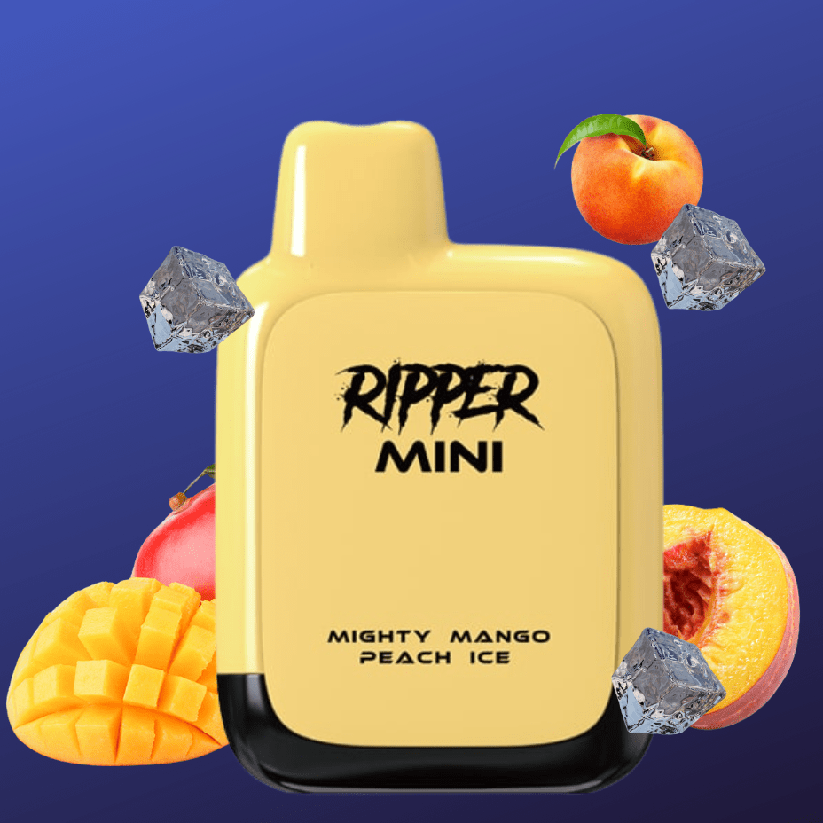 Rufpuf Ripper Mini Disposable Vape-1100 1000 puffs / Mighty Mango Peach Ice Steinbach Vape SuperStore and Bong Shop Manitoba Canada