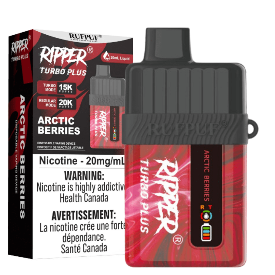 RufPuf Ripper Turbo Plus 20K Disposable Vape - Arctic Berries 20000 Puffs / 20mg Steinbach Vape SuperStore and Bong Shop Manitoba Canada