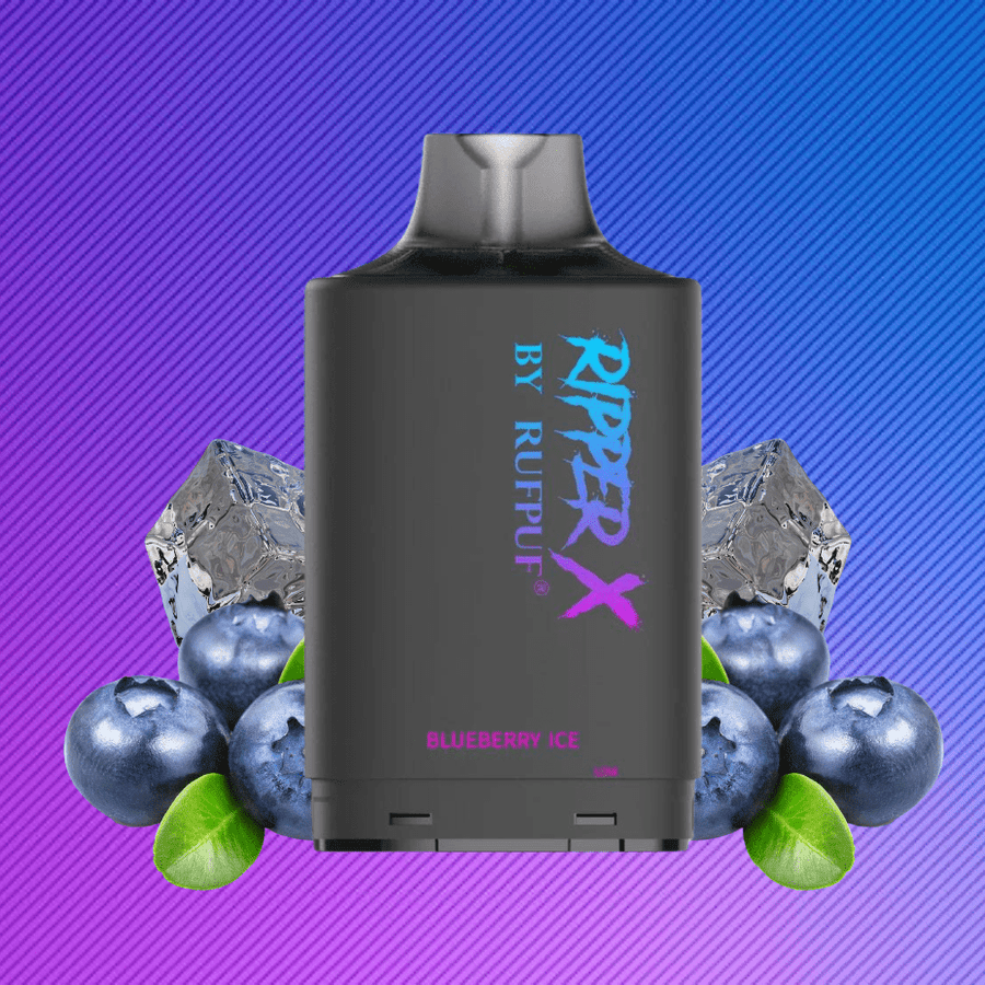 RufPuf Ripper X 20K - Blueberry Ice 20mg / 20000 Puffs Steinbach Vape SuperStore and Bong Shop Manitoba Canada