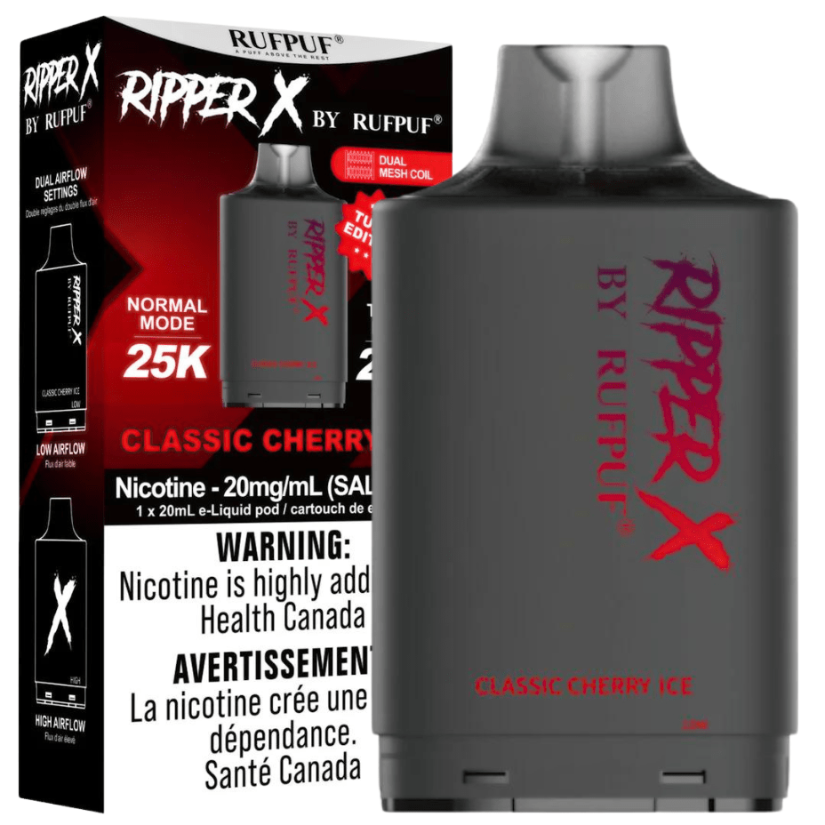 RufPuf Ripper X 35K - Classic Cherry Ice Steinbach Vape SuperStore and Bong Shop Manitoba Canada