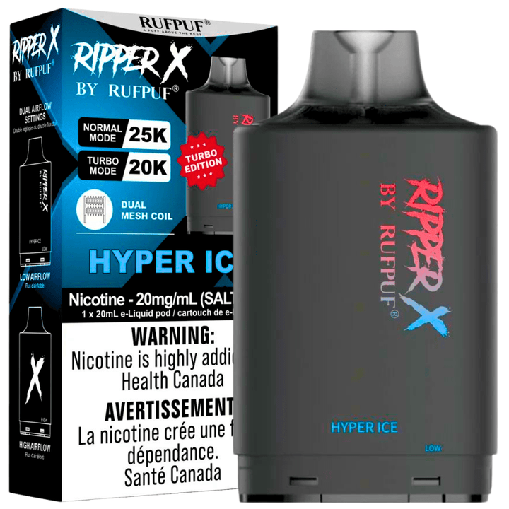 RufPuf Ripper X 35K - Hyper Ice Steinbach Vape SuperStore and Bong Shop Manitoba Canada