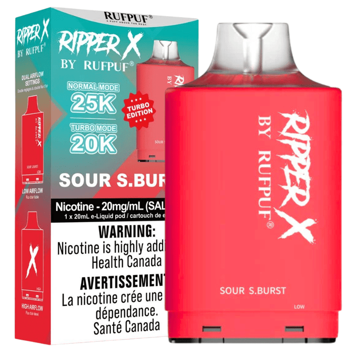 RufPuf Ripper X 35K - Sour S. Burst Steinbach Vape SuperStore and Bong Shop Manitoba Canada