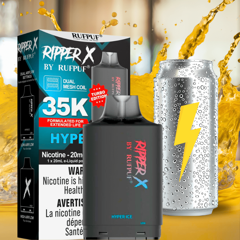 RufPuf Ripper X 35K Turbo Pod - Hyper Ice Steinbach Vape SuperStore and Bong Shop Manitoba Canada