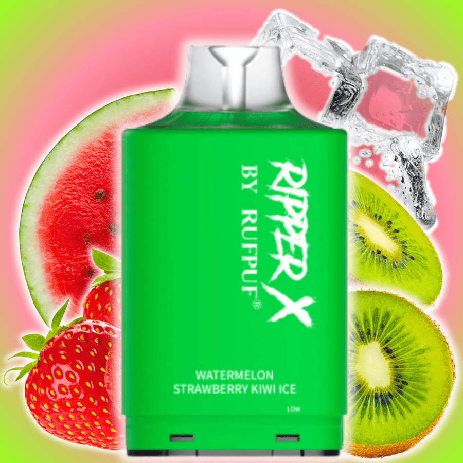 RufPuf Ripper X 35K - Watermelon Strawberry Kiwi Ice 20mg / 35000 Puffs Steinbach Vape SuperStore and Bong Shop Manitoba Canada