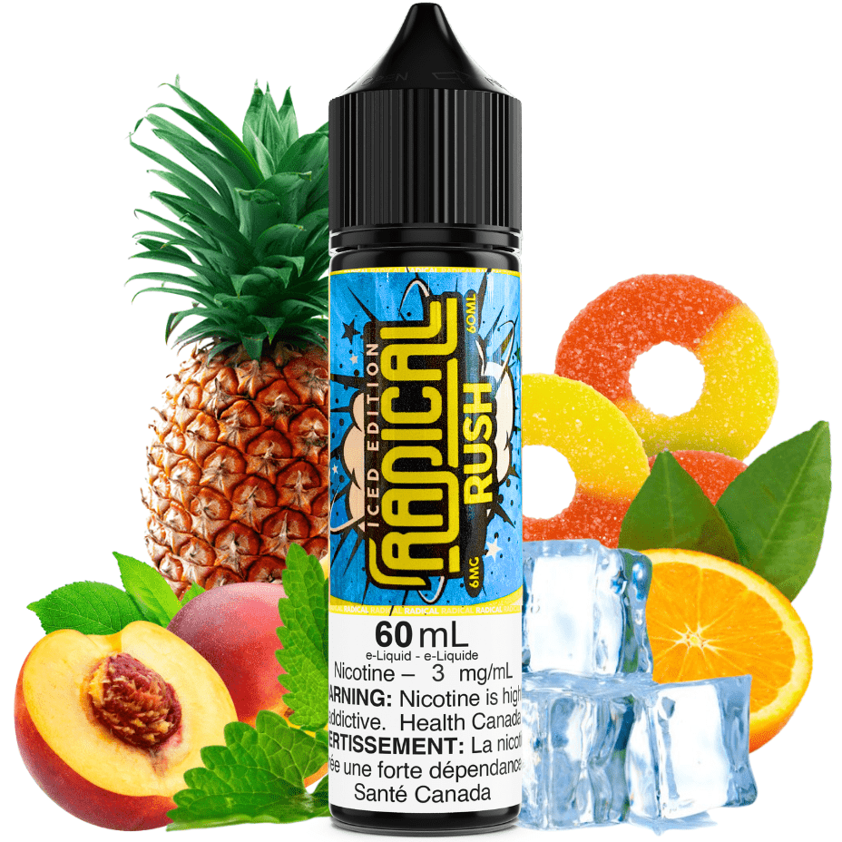 Rush Ice By Radical E-Liquid 3mg Steinbach Vape SuperStore and Bong Shop Manitoba Canada
