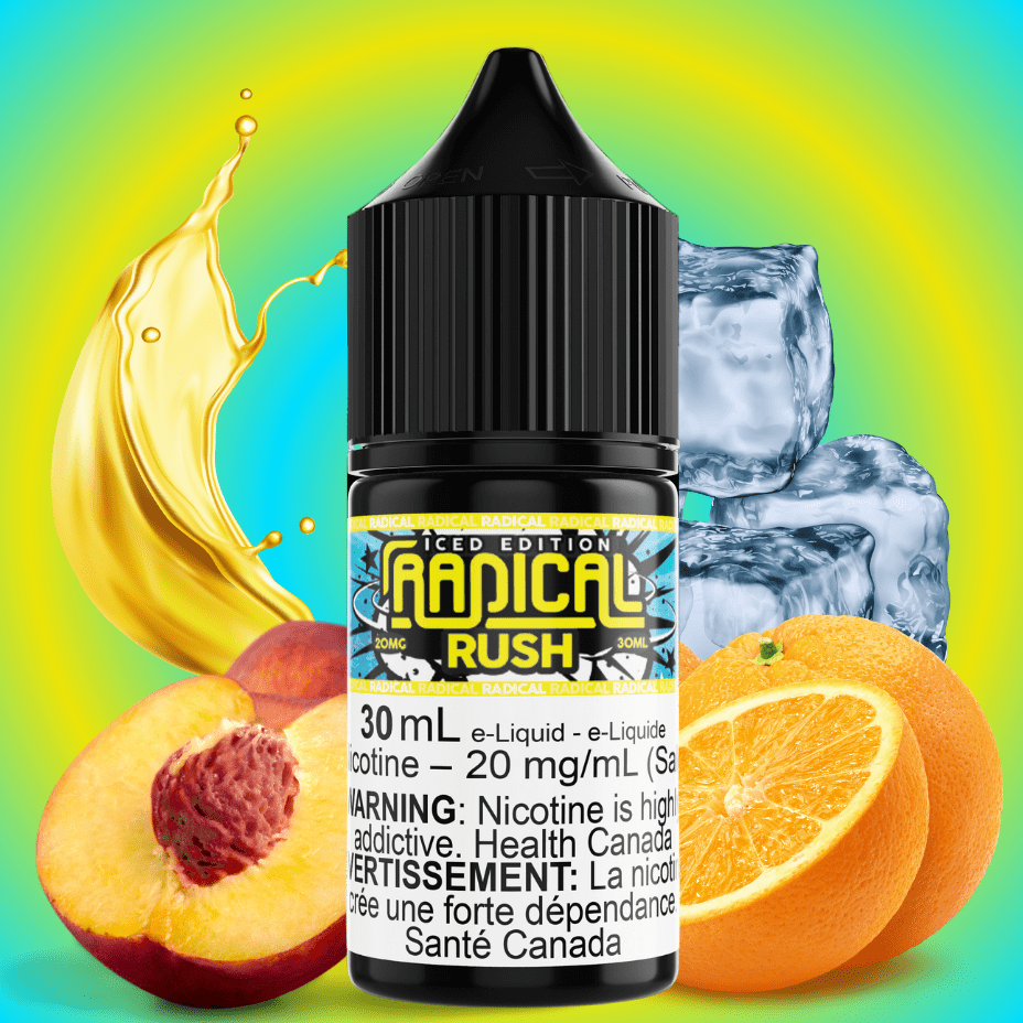 Rush Ice Salt Nic By Radical E-Liquid Steinbach Vape SuperStore and Bong Shop Manitoba Canada