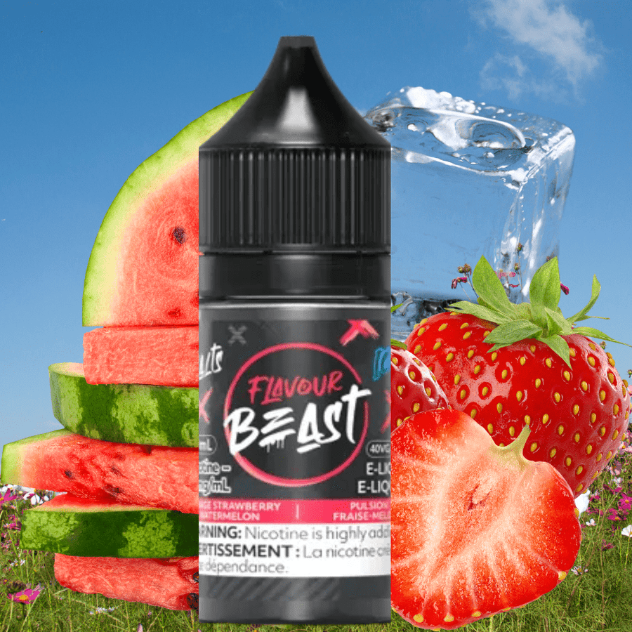 Savage Strawberry Watermelon Iced Salts by Flavour Beast E-Liquid 30ml / 20mg Steinbach Vape SuperStore and Bong Shop Manitoba Canada