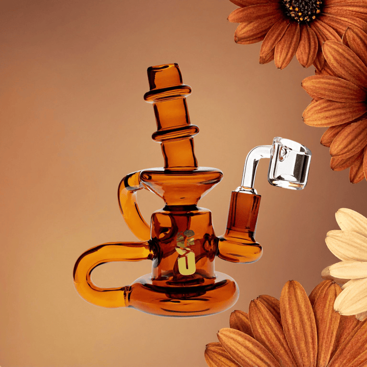 Shatter'd Glass Mini Recycler 5" Brown Steinbach Vape SuperStore and Bong Shop Manitoba Canada