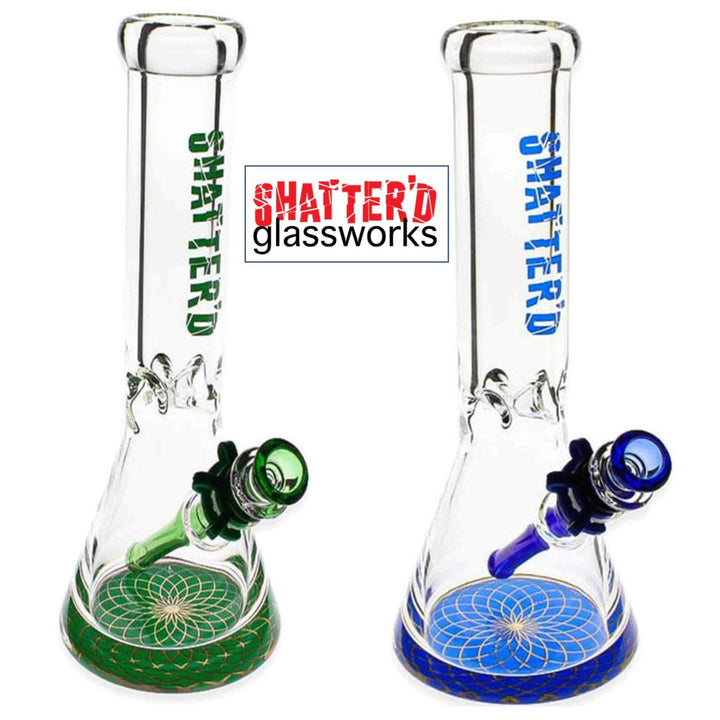 Shatter'd Glassworks Not-So-Basic Beaker Bong-12" Steinbach Vape SuperStore and Bong Shop Manitoba Canada