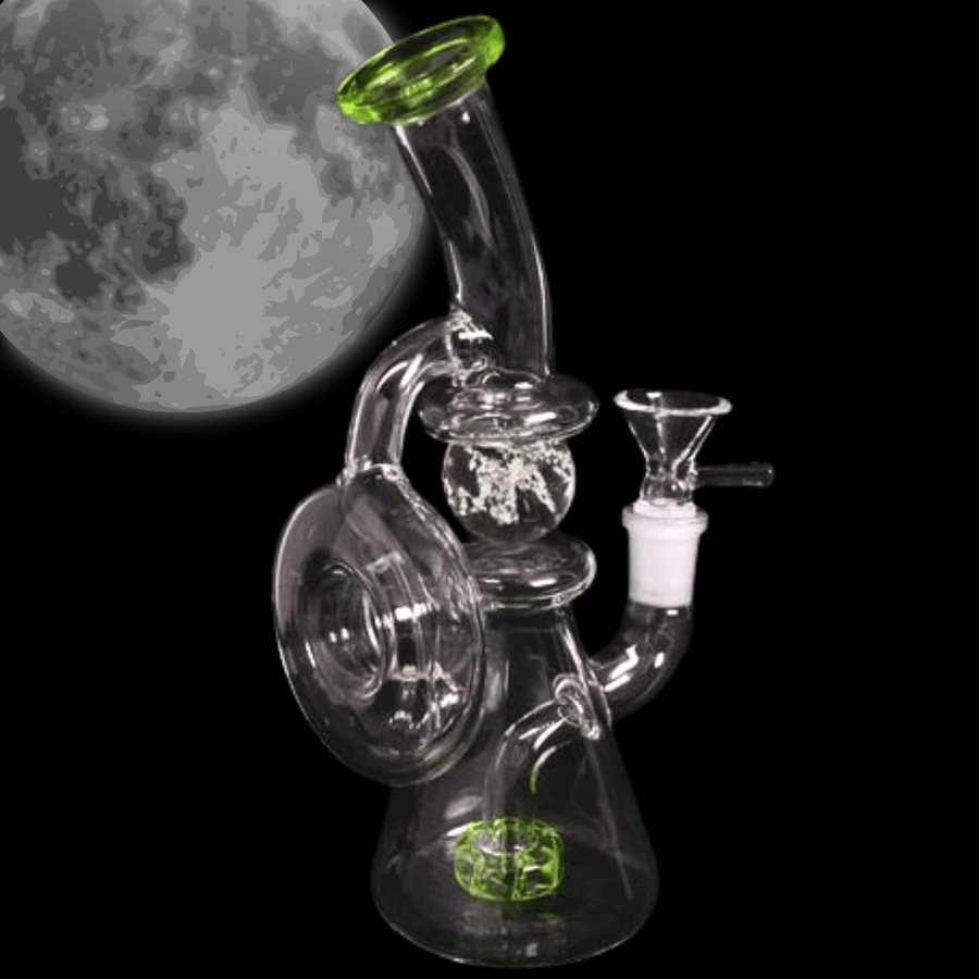 Shatter'd Glassworks Shatter'd Glassworks Moon Beam 10" Recycler Rig Shatter'd Glassworks Moon Beam Recycler Rig-Steinbach