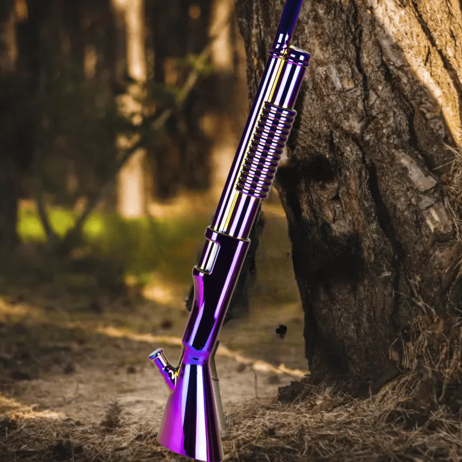 Shotgun Glass Bong Electroplated-27" Purple Haze Steinbach Vape SuperStore and Bong Shop Manitoba Canada