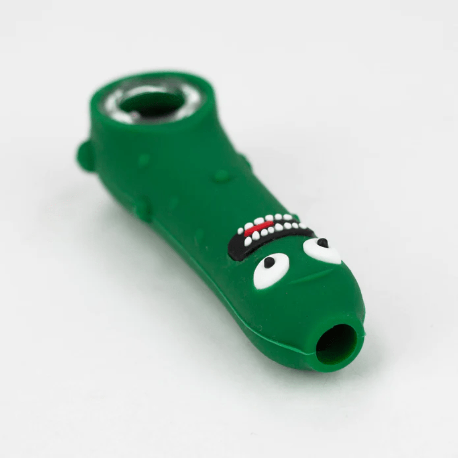 Silicone Hand Pipe w/ Glass Bowl-Cucumber Steinbach Vape SuperStore and Bong Shop Manitoba Canada