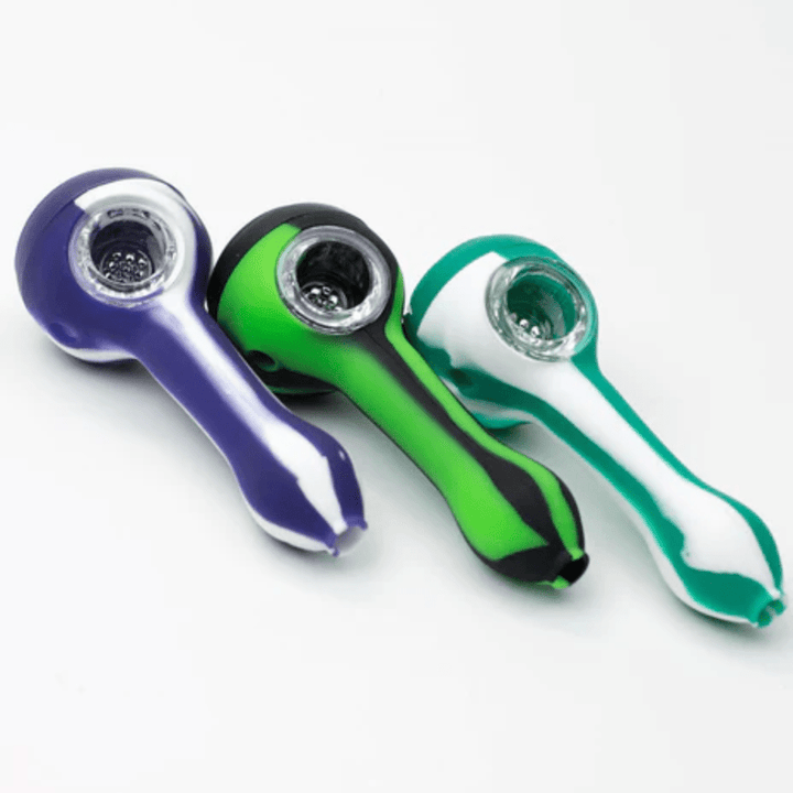 Silicone Hand Pipe w/ Glass Bowl Steinbach Vape SuperStore and Bong Shop Manitoba Canada