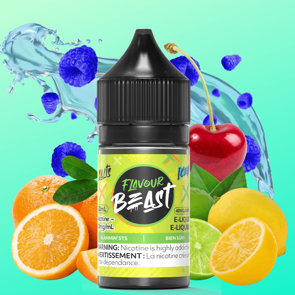 Slammin' STS Iced Salts by Flavour Beast E-Liquid 30ml / 20mg Steinbach Vape SuperStore and Bong Shop Manitoba Canada