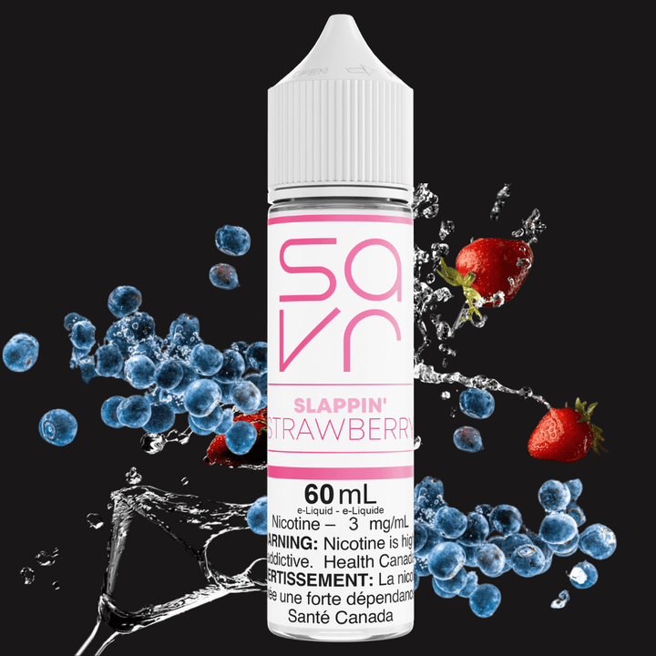 Slappin' Strawberry by Savr E-Liquid Steinbach Vape SuperStore and Bong Shop Manitoba Canada