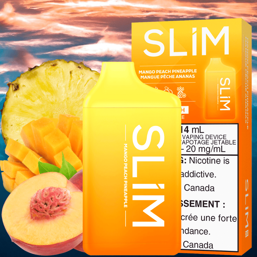 Slim 7500 Rechargeable Disposable Vape-Mango Peach Pineapple 14mL / 20mg Steinbach Vape SuperStore and Bong Shop Manitoba Canada