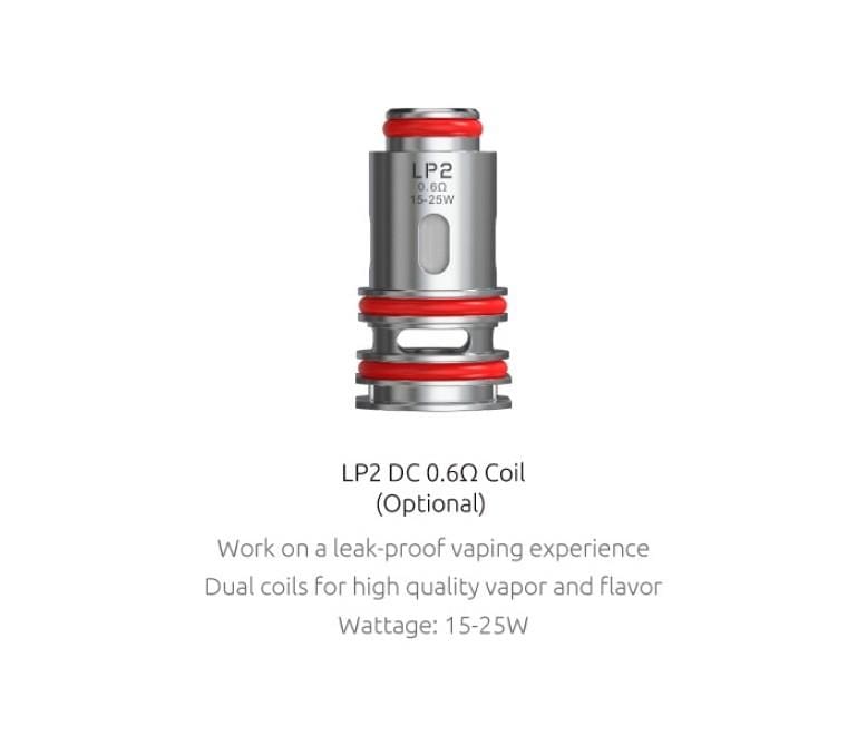 Smok LP2 Replacement Coils-5/pk LP2 DC 0.6ohm MTL Steinbach Vape SuperStore and Bong Shop Manitoba Canada