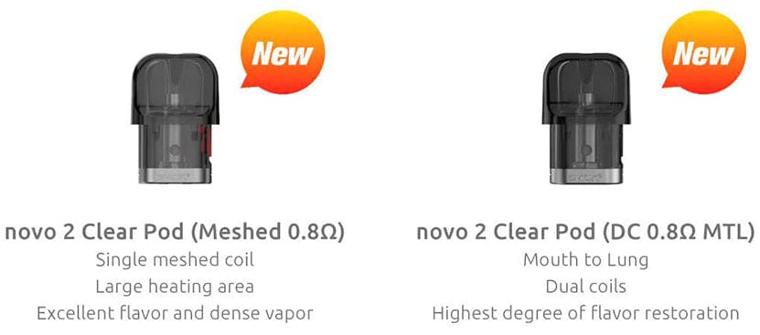 Smok Novo 2 Clear Replacement Pods-3/pkg Steinbach Vape SuperStore and Bong Shop Manitoba Canada