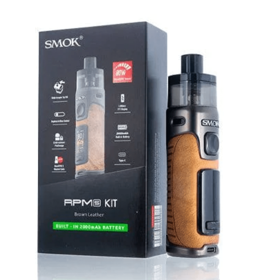 Smok RPM 5 Pod Kit-80W 2000mAh 80w / Brown Leather Steinbach Vape SuperStore and Bong Shop Manitoba Canada