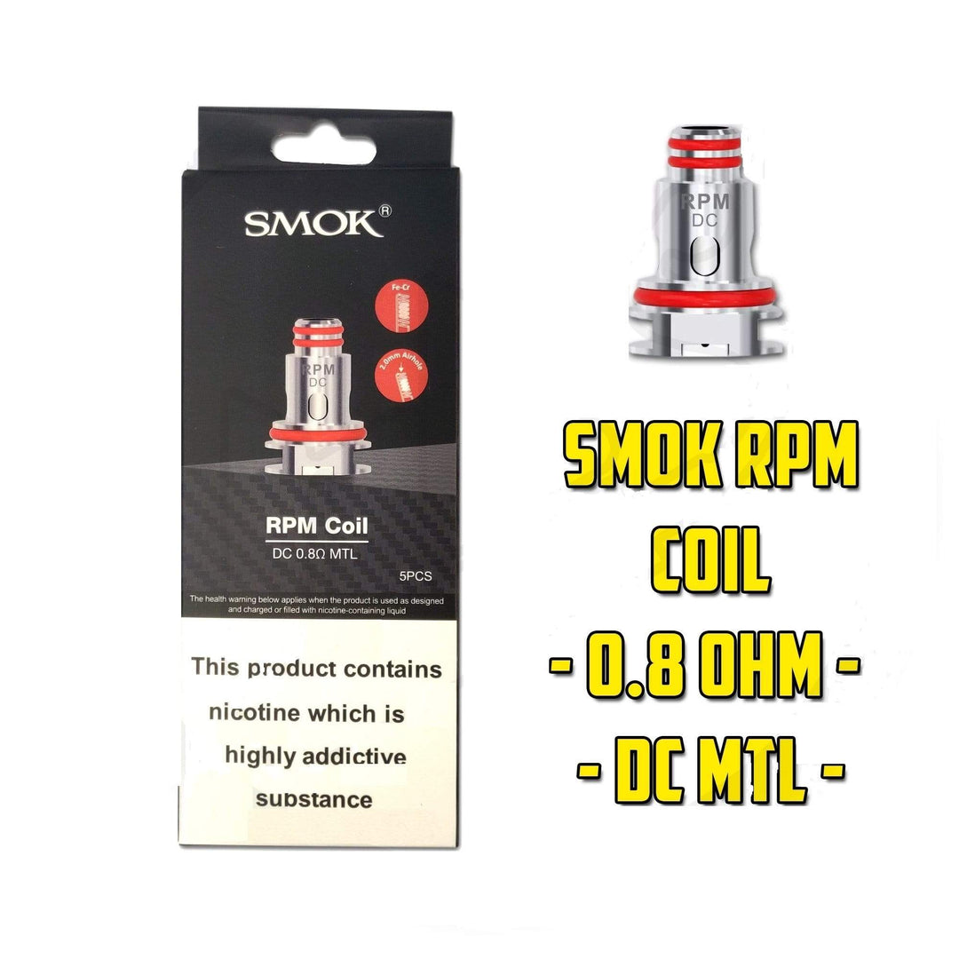 Smok RPM Coils-5/pkg Mesh-0.8MTL Steinbach Vape SuperStore and Bong Shop Manitoba Canada
