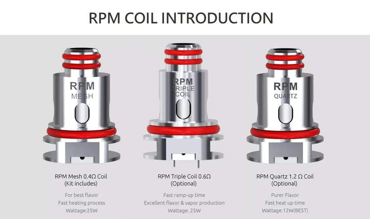 Smok RPM Coils-5/pkg Steinbach Vape SuperStore and Bong Shop Manitoba Canada