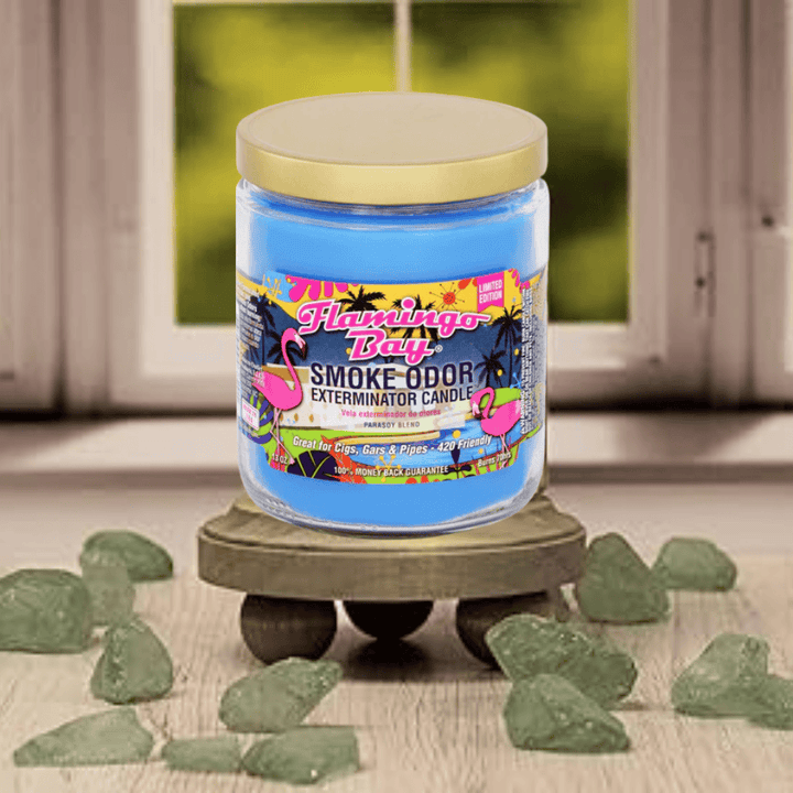 Smoke Odor 13oz Candles Flamingo Bay Steinbach Vape SuperStore and Bong Shop Manitoba Canada