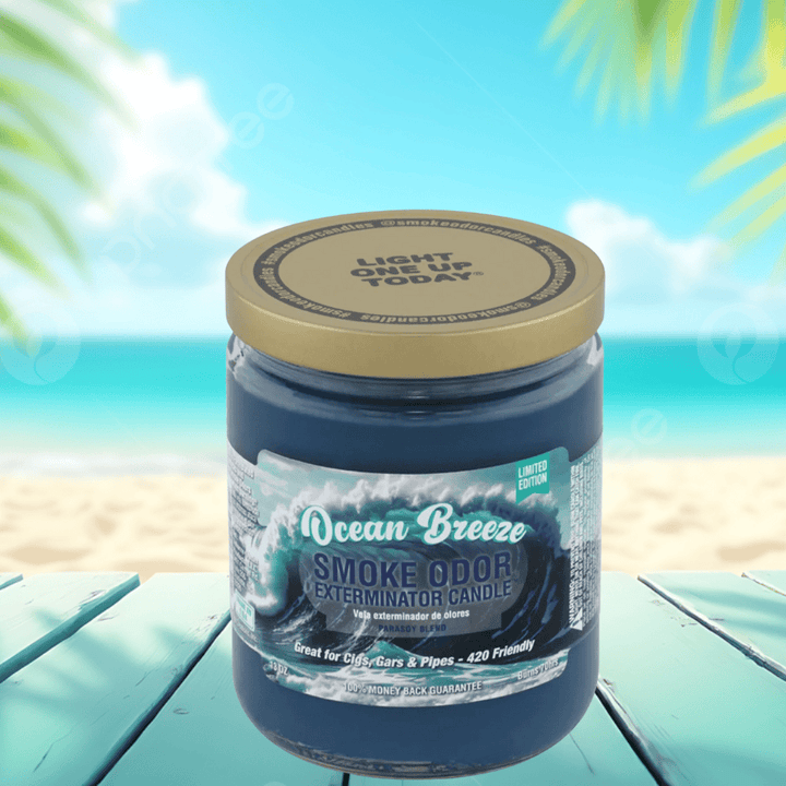 Smoke Odor 13oz Candles Ocean breeze Steinbach Vape SuperStore and Bong Shop Manitoba Canada