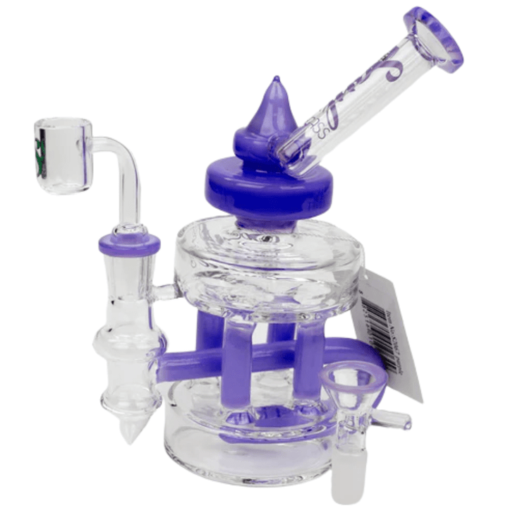SOUL Glass 2-in-1 Double Deck Recycler-7" 7" / Purple Steinbach Vape SuperStore and Bong Shop Manitoba Canada