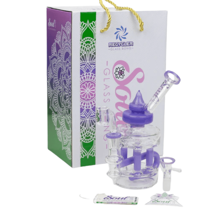SOUL Glass 2-in-1 Double Deck Recycler-7" Steinbach Vape SuperStore and Bong Shop Manitoba Canada