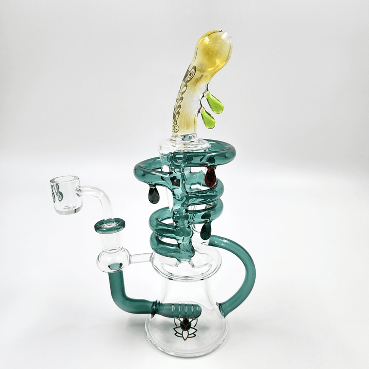 Soul Glass 2-in-1 Inline Recycler 9.5" Grey Steinbach Vape SuperStore and Bong Shop Manitoba Canada