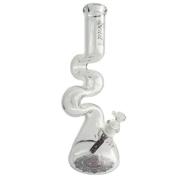 Soul Glass 7mm 3-Arm Zig Zag Mandala Beaker 16.5" Steinbach Vape SuperStore and Bong Shop Manitoba Canada