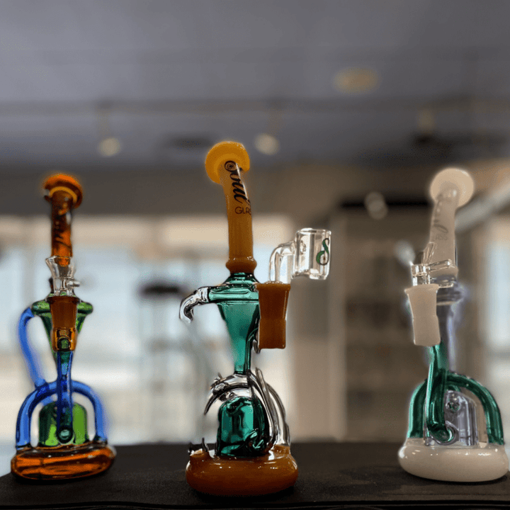 Soul Glass Recycler Tube-10" White Steinbach Vape SuperStore and Bong Shop Manitoba Canada