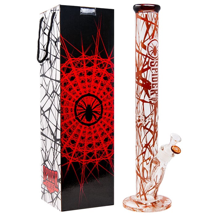 Spider Glass Cylindrical Spiderweb 9mm-18" Steinbach Vape SuperStore and Bong Shop Manitoba Canada