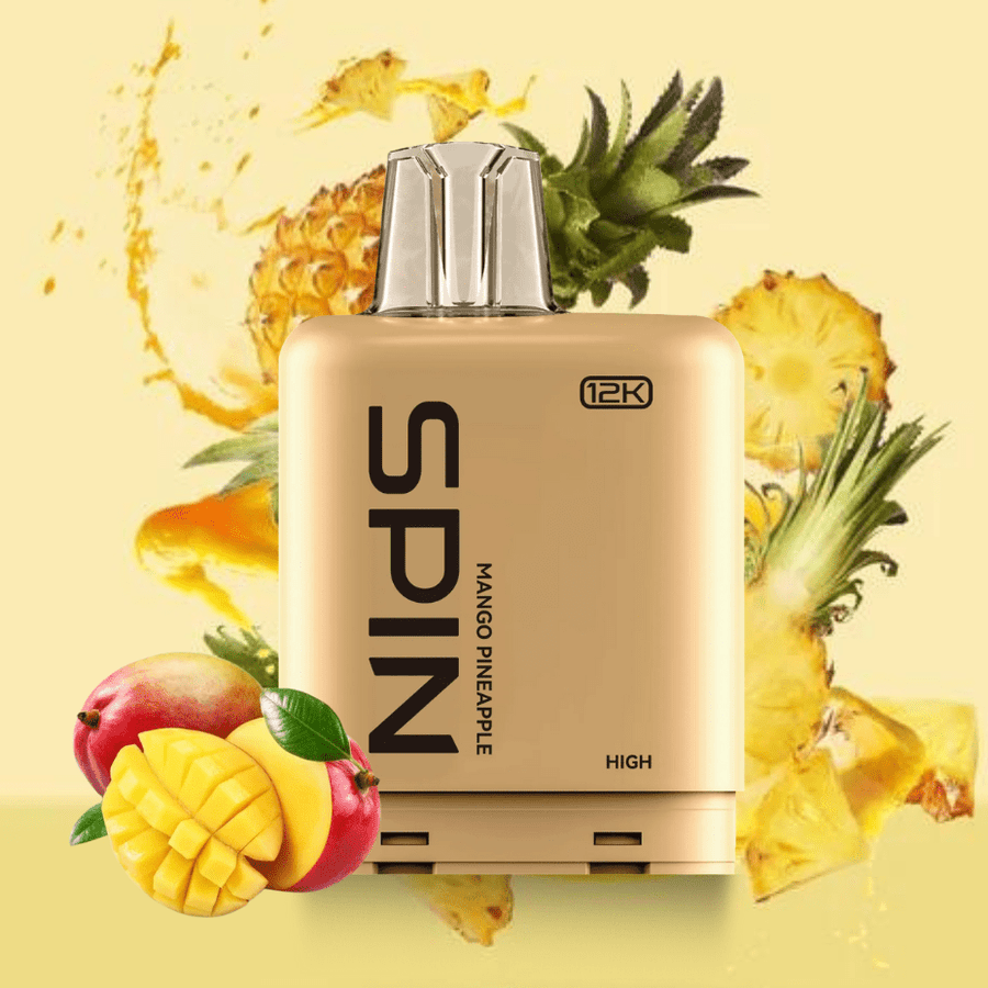 Spin Fizz X Pod 12000 - Mango Pineapple 12000 Puffs / 20mg Steinbach Vape SuperStore and Bong Shop Manitoba Canada
