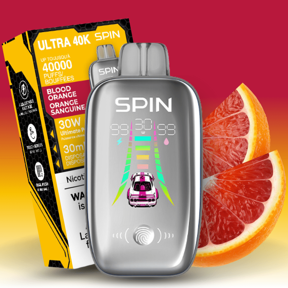 Spin Ultra 40k Disposable Vape - Blood Orange 40000 puffs / 20mg Steinbach Vape SuperStore and Bong Shop Manitoba Canada