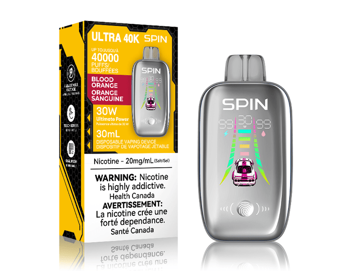 Spin Ultra 40k Disposable Vape - Blood Orange 40000 puffs / 20mg Steinbach Vape SuperStore and Bong Shop Manitoba Canada