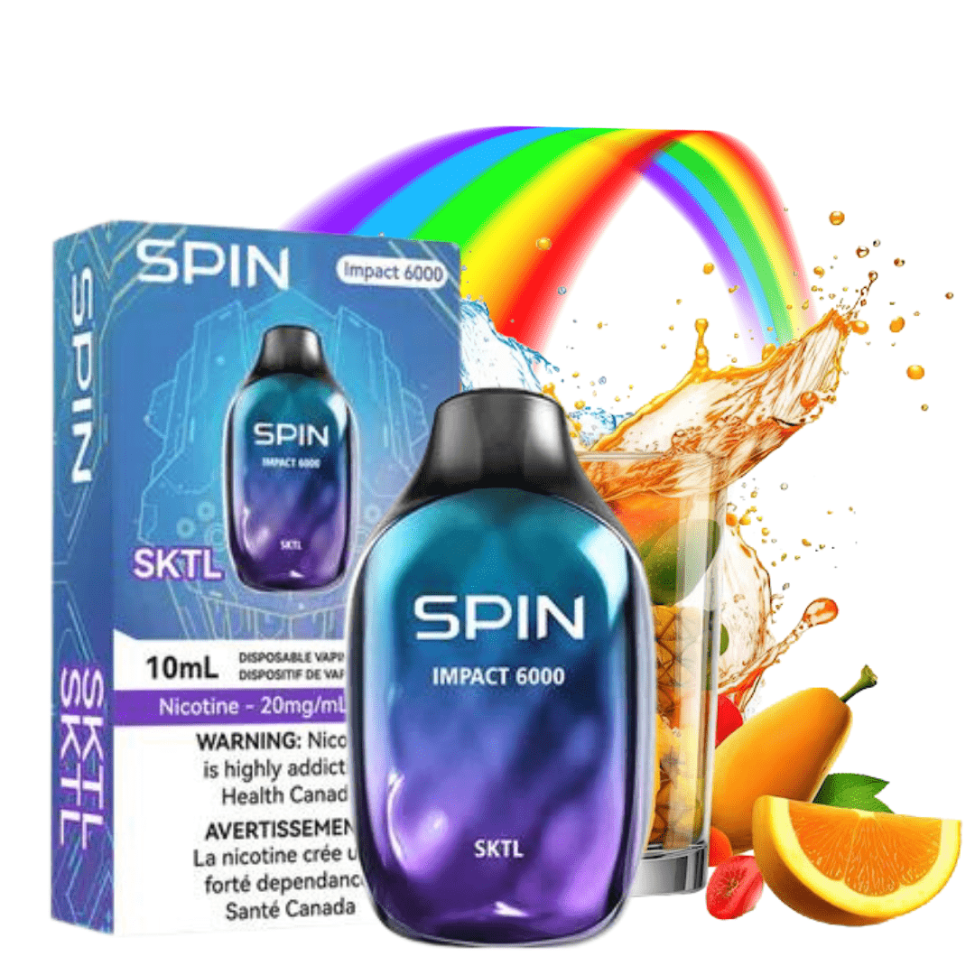 Spin Vape SPIN Impact 6000 Disposable Vape-SKTL-Steinbach Vape SuperStore MB, Canada SPIN Impact 6000 Disposable Vape-SKTL 20mg / 6000 Puffs