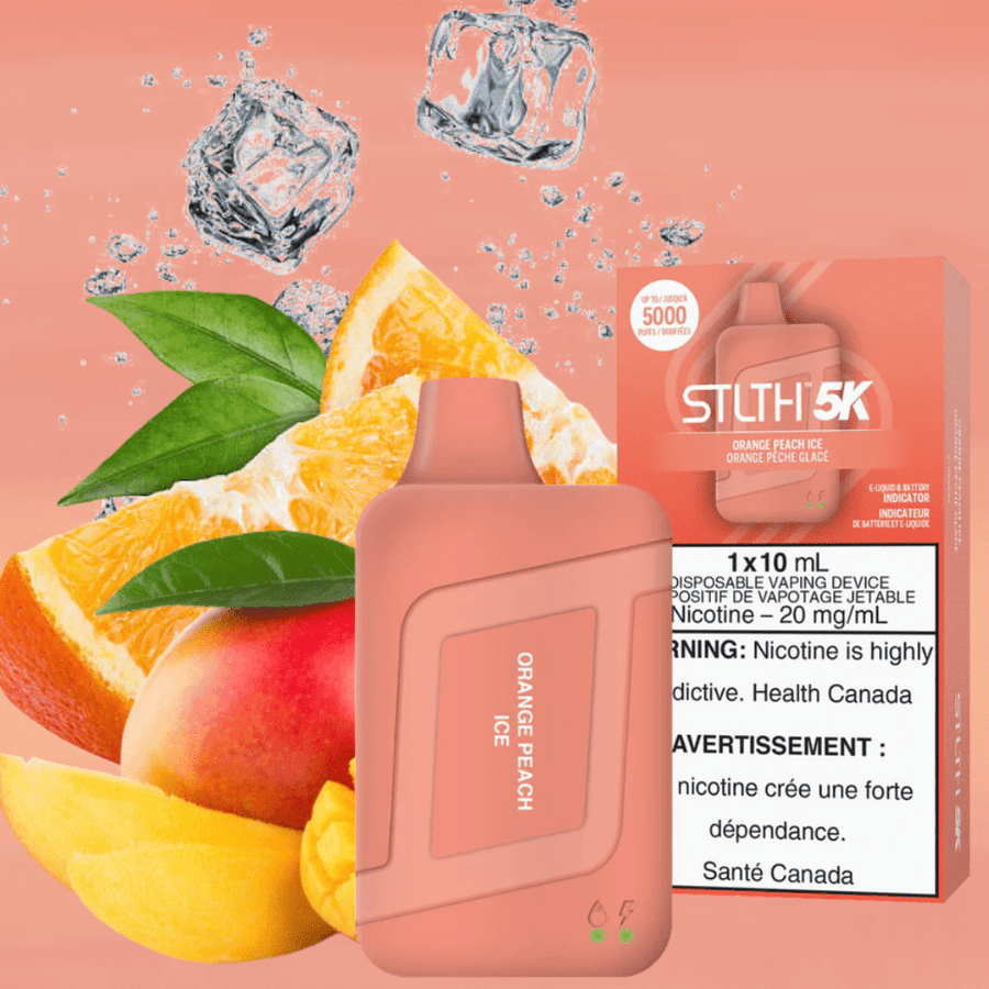 STLTH 5K Disposable Vape-Orange Peach Ice 5000 / 20mg/mL Steinbach Vape SuperStore and Bong Shop Manitoba Canada