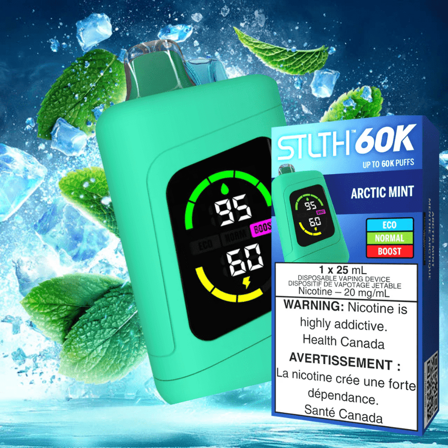 STLTH 60k Disposable Vape-Arctic Mint Steinbach Vape SuperStore and Bong Shop Manitoba Canada