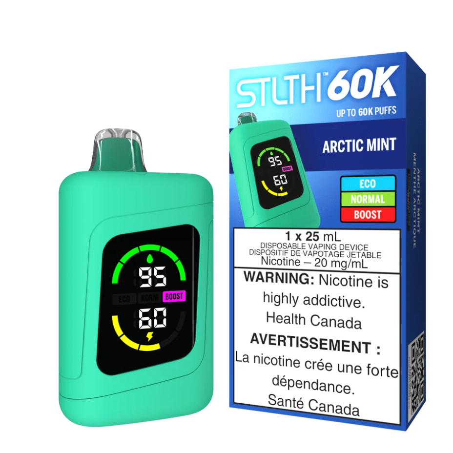 STLTH 60k Disposable Vape-Arctic Mint Steinbach Vape SuperStore and Bong Shop Manitoba Canada