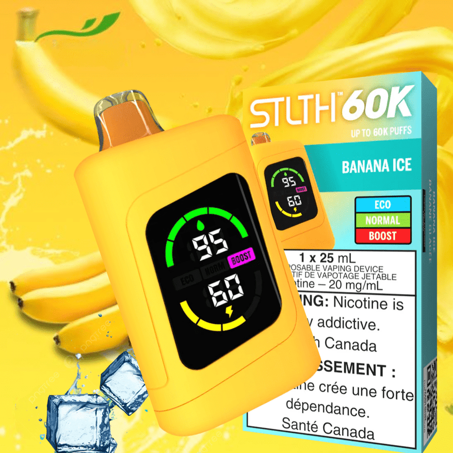 STLTH 60k Disposable Vape-Banana Ice Steinbach Vape SuperStore and Bong Shop Manitoba Canada