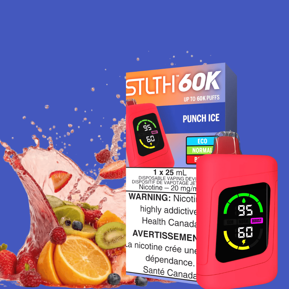 STLTH 60K Disposable Vape - Punch Ice 20mg/mL / 60K Steinbach Vape SuperStore and Bong Shop Manitoba Canada