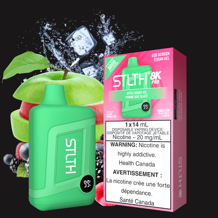 STLTH 8K PRO Disposable Vape-Apple Berry Steinbach Vape SuperStore and Bong Shop Manitoba Canada