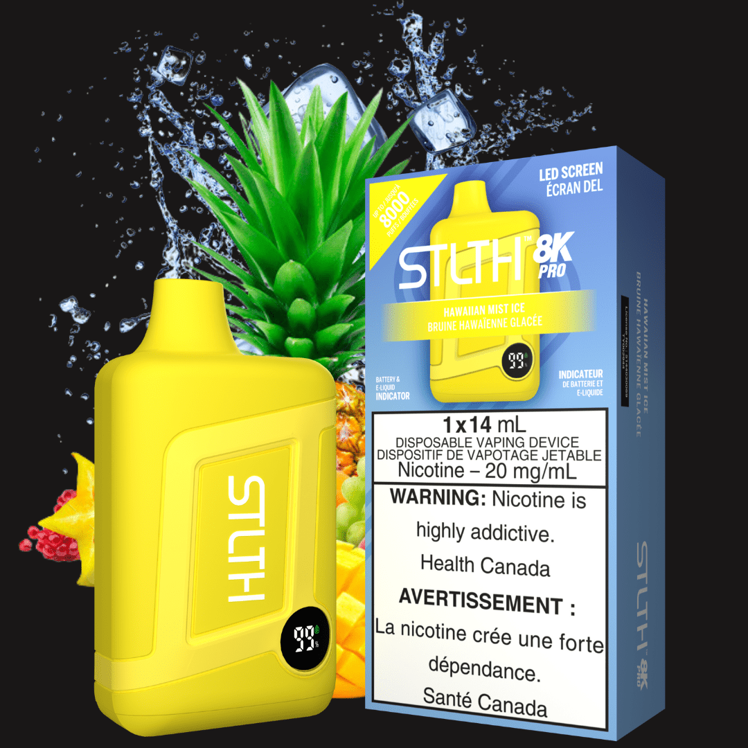 STLTH 8K PRO Disposable Vape-Hawaiian Mist Ice 20mg / 8000 Puffs Steinbach Vape SuperStore and Bong Shop Manitoba Canada