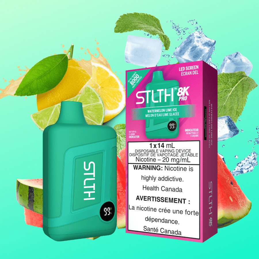 STLTH 8K PRO Disposable Vape-Watermelon Lime Steinbach Vape SuperStore and Bong Shop Manitoba Canada
